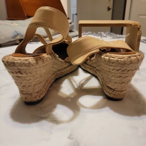 Patricia Green Snakeskin Leather Wedge Espadrilles Size 8 - Picture 4 of 7